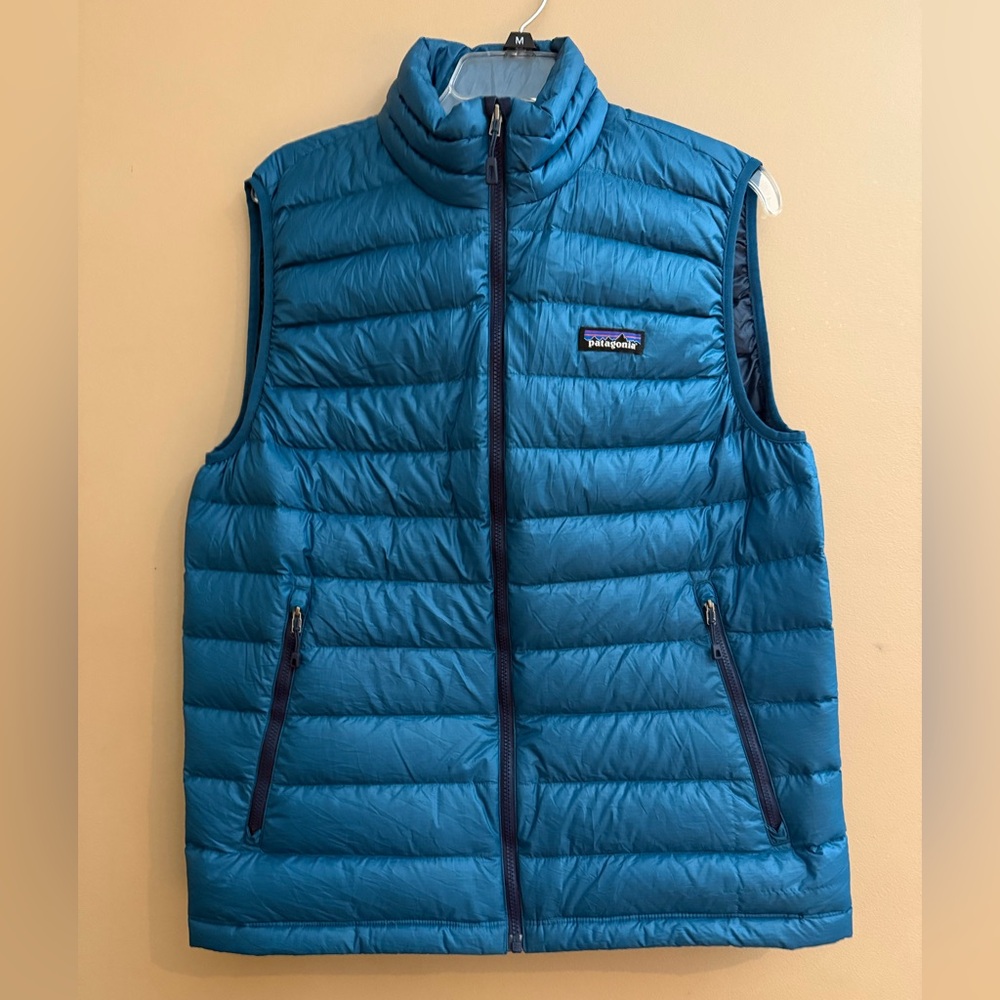 Patagonia down puffer vest men’s medium like new